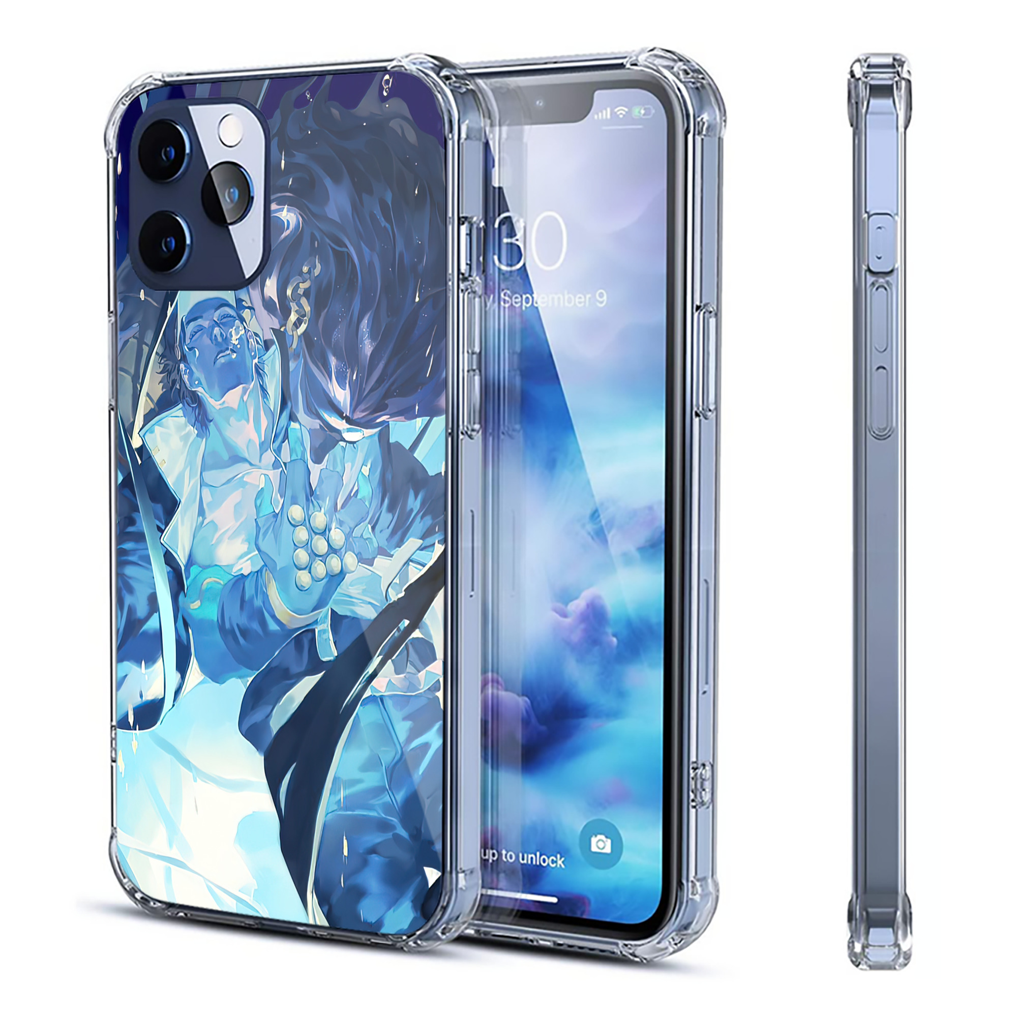 （画像用） ジョジョの奇妙な冒険 JoJo's Bizarre Adventure 【iPhone 12シリーズ対応】透明スマホケース（クリアソフトケース）
